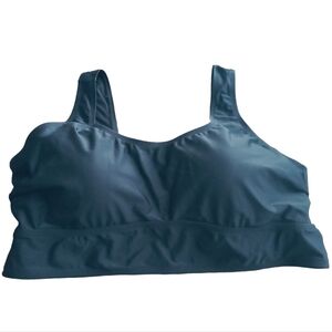 Torrid Wireless Scoop Neck Bikini Swim Top Solid Black Size 2